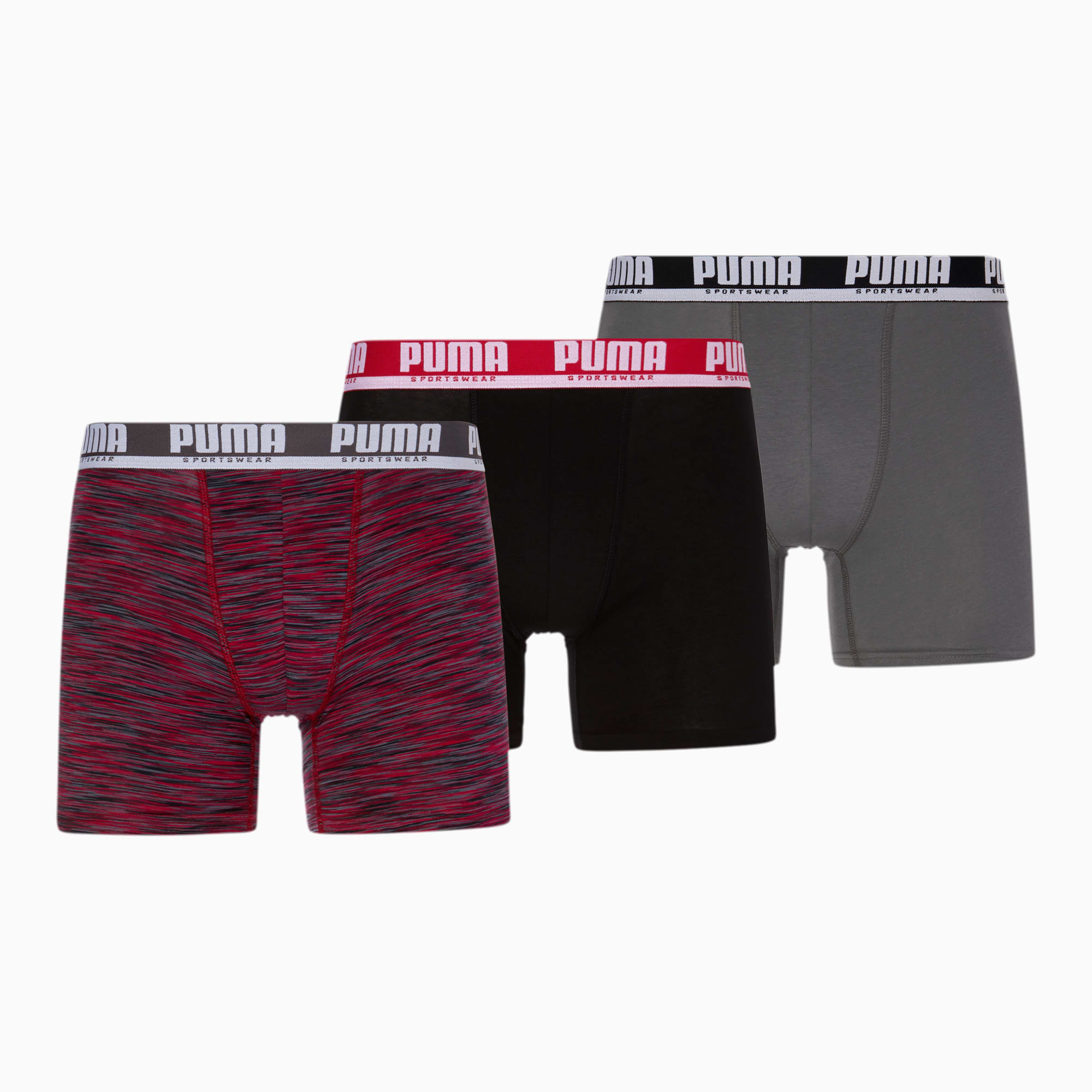 PUMA Men's Performance Boxer Briefs Underwear (3 Pack)